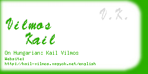 vilmos kail business card